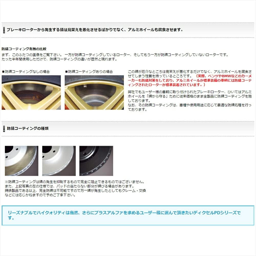 DIXCEL PD ブレーキローター 1台分 W245 B200/200 TURBO 245233