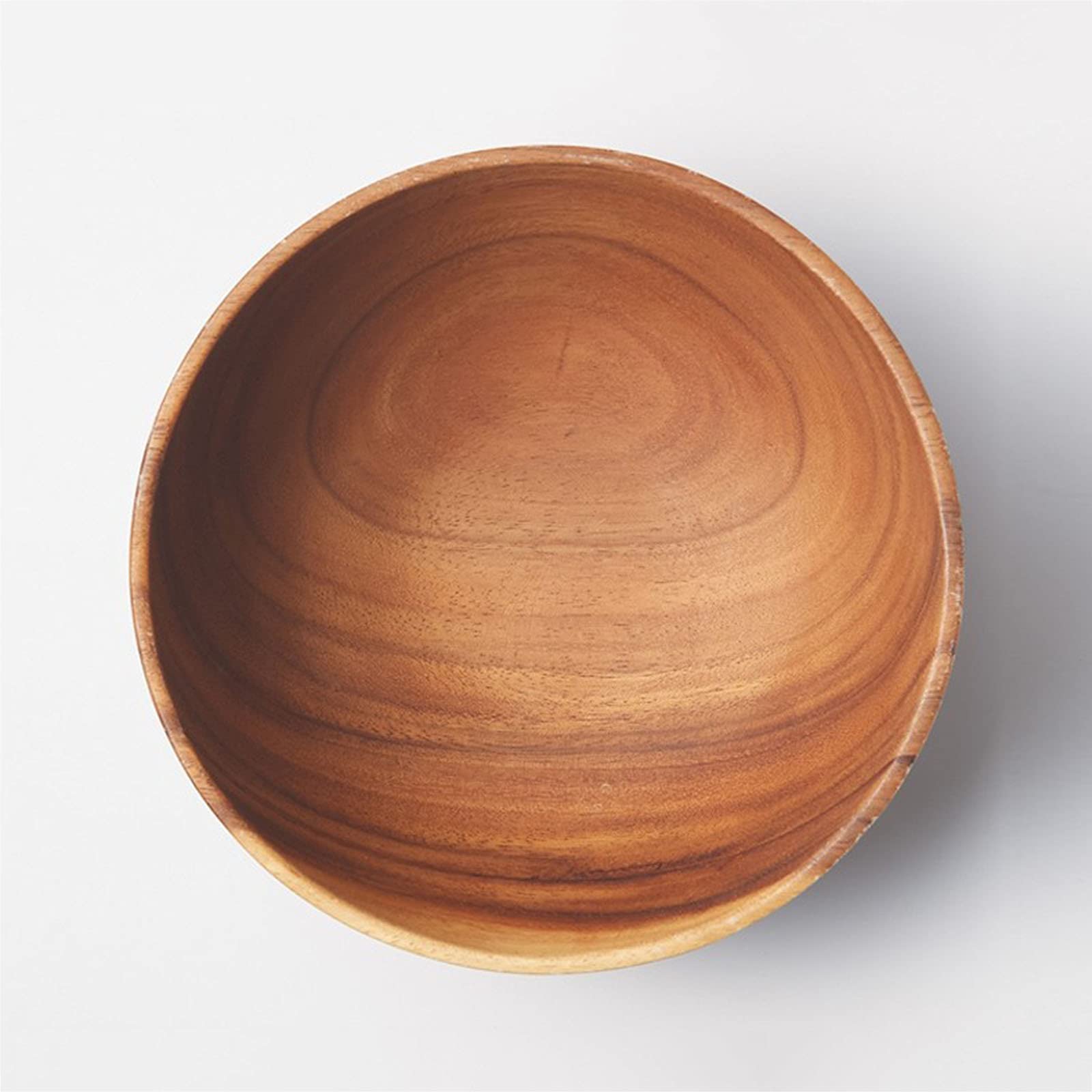 Ensaladera De Madera De Acacia, Cuenco Artesanal Hecho A Mano, Tazón Grande Para Mezclar, Frutero De Madera Para Servir Ensalada, Fruta, Palomitas De Maíz, Salsas, Condimentos, Bocadillos,24cm/9.4in
