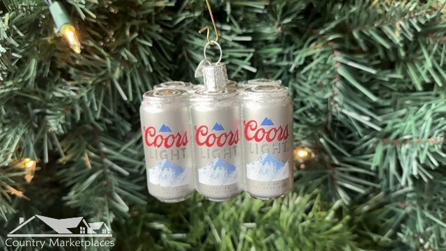Amazon.com: Old World Christmas Coors Light Six Pack Glass Blown