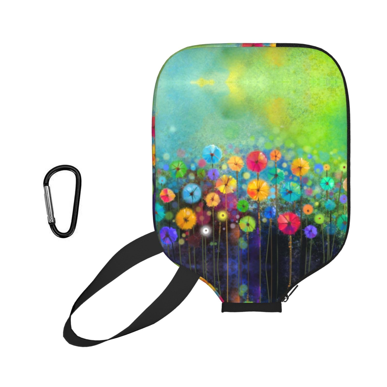 ESNAIUVCD Abstract Style Colorful Flowers Print