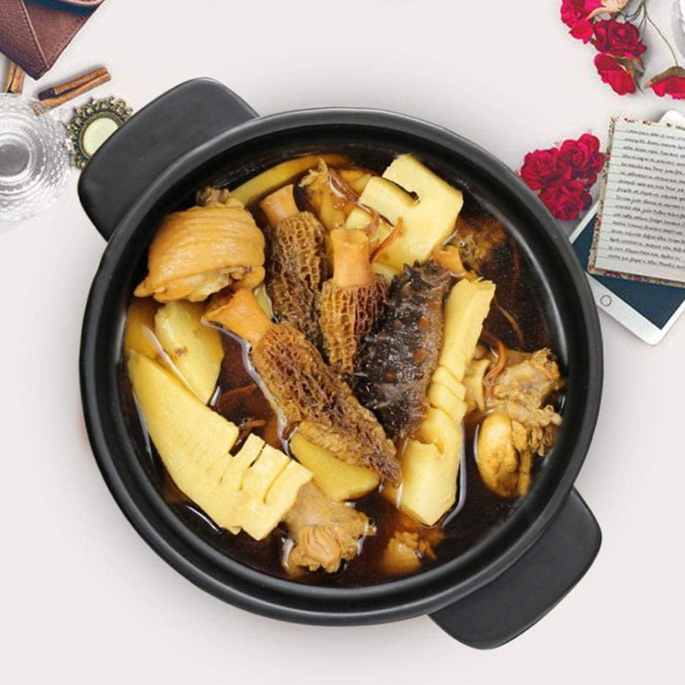 Olla de barro for cocinar y servir con tapa, for cocinar Ollas de terracota(4L)