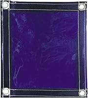 Vista 1 de Tillman 604R68 6' X 8' 1 Panel Transparente Cortina de soldadura de vinilo azul