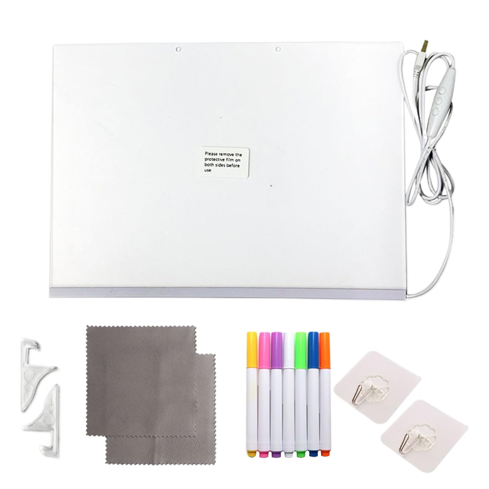 Tableau effaçable à sec LED en acrylique pour planifier sans rien oublier - 8