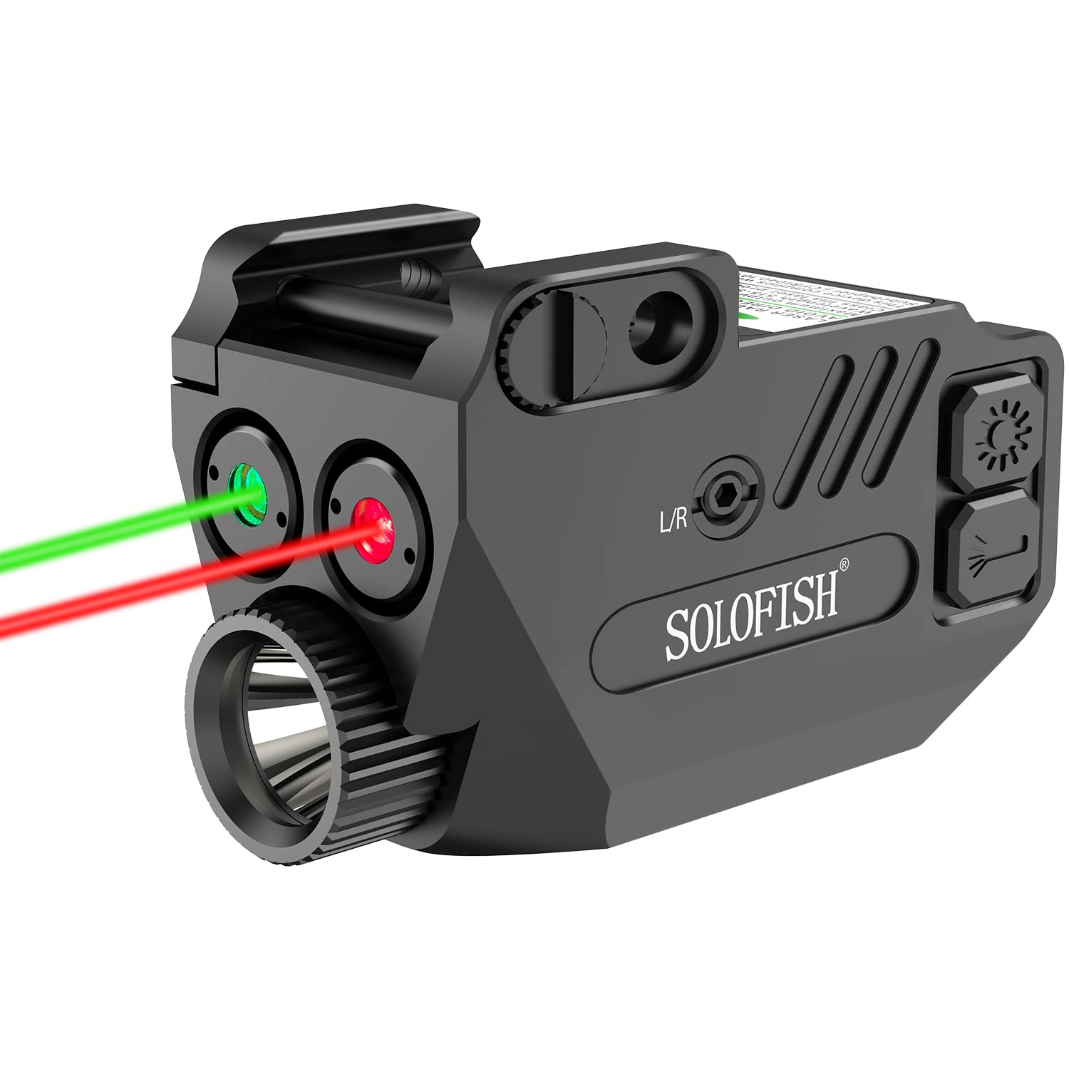 Buy Solofish Pistol Laser Light Combo Red Green Laser Beams for Guns
