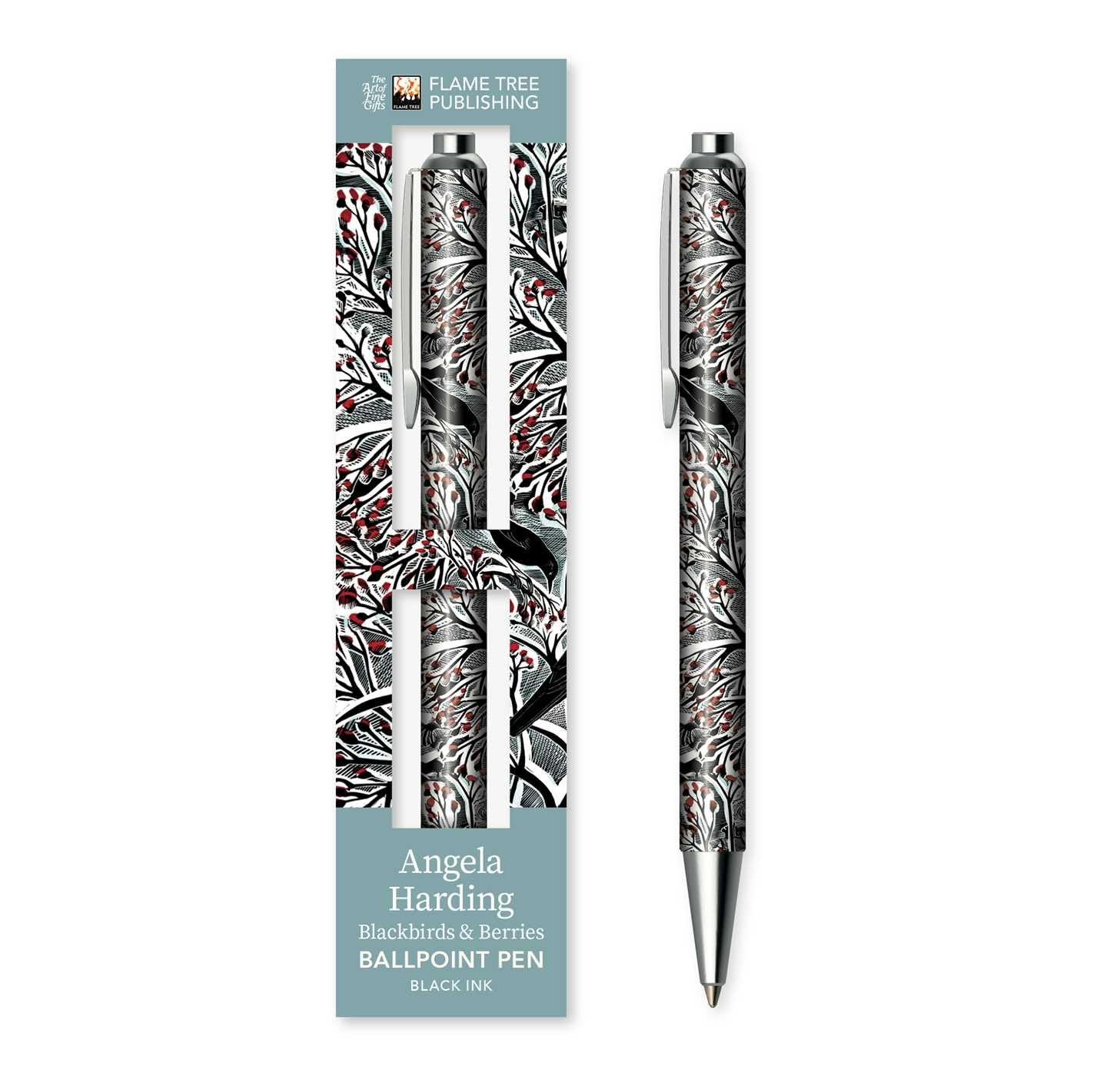 Angela Harding: Blackbirds and Berries Boxed Decorative Ballpoint Pen (Boxed Ballpoint Pens)