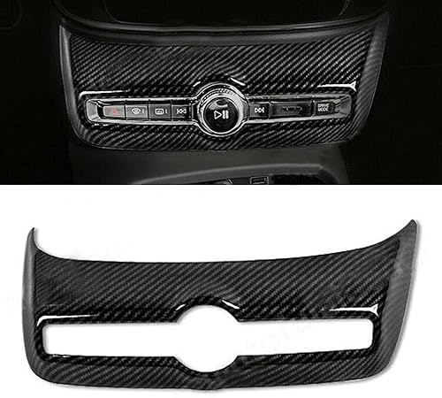 Miniatura 2 de FSFY - Cubierta de panel de CA para consola central interior, accesorios para Volvo XC40 2018-2020 Fibra de carbono
