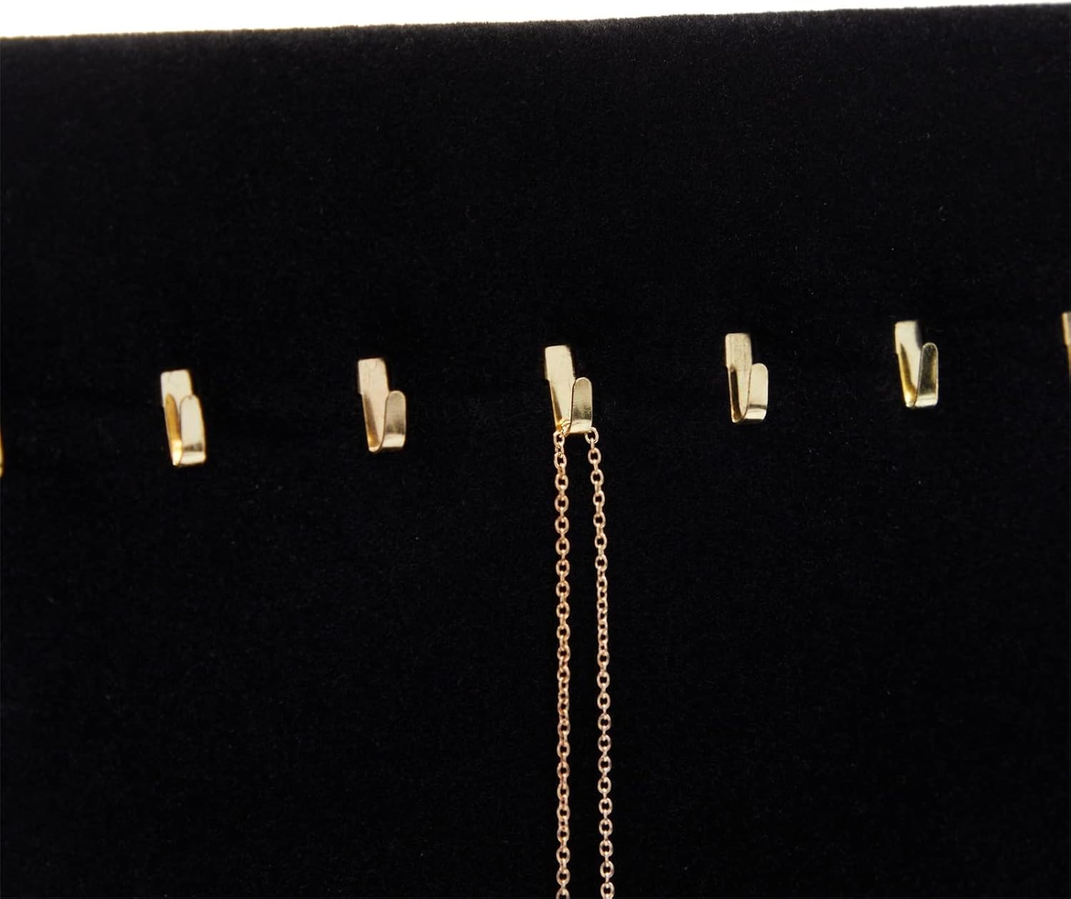 Genie Crafts 2 Pack Jewelry Display for Selling, Black Velvet Boutique Necklace Stands Boards with Hooks for Pop Up Shop (15 x 12 x 4.5 In) - Image 4