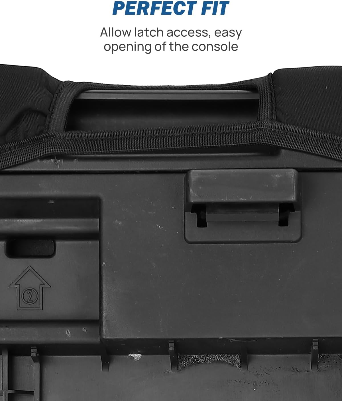 JOYTUTUS Center Console Cover Compatible with 2007-2017 Tundra, 2008-2018 Sequoia, Neoprene Arm Rest Armrest Cover for Car, Durable Middle Console Cover, Car Arm Rest Cover Replacement
