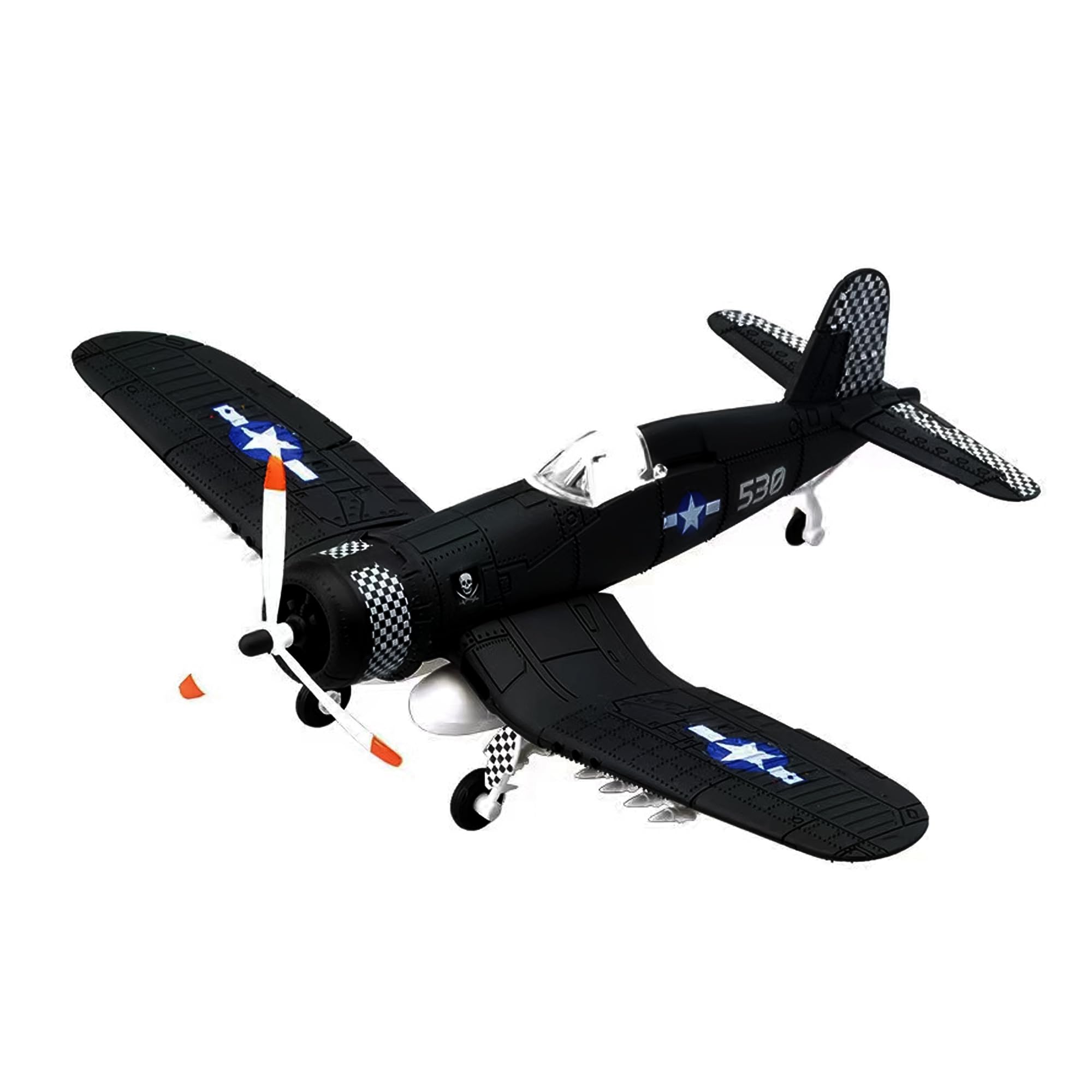 gzpynsgaoh F-4U Corsair Fighter Plastic Model - World War II Classic Fighter Model, 1:48 Military Enthusiasts Plastic Fighter Assembly Model