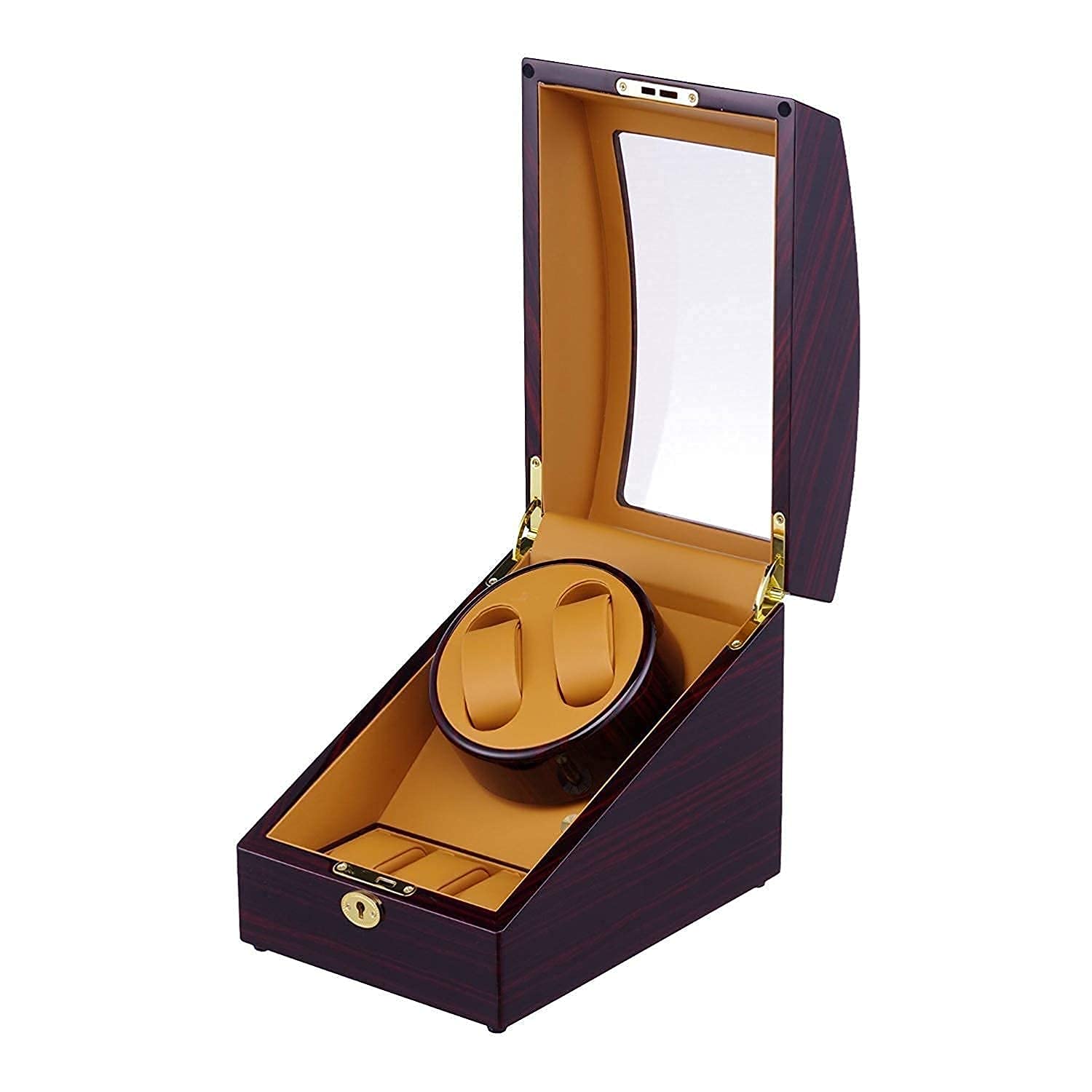 Automatic Watch Winder Box Watch Winder Box Wooden Double Automatic Watch Winde, Watch Winders for Automatic Watches Custom Storage BoxesHoliday Gift كل عائلة