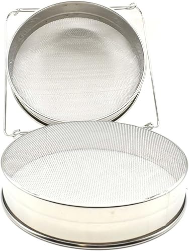 Miniatura 2 de Colador doble de la miel del top del cubo del acero inoxidable del tamiz de la categoría alimenticia 304, filtro para el procesamiento/la extracción