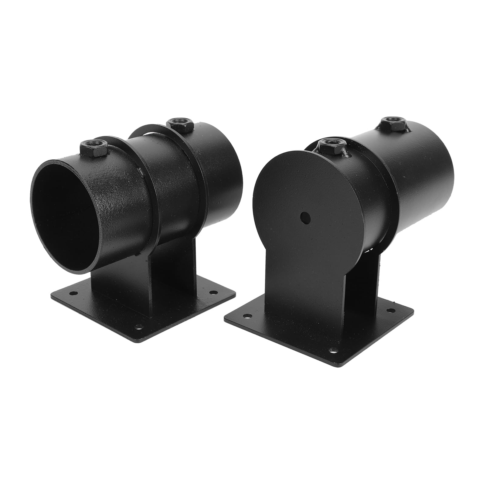Robusto Portaombrelli in Metallo con Morsetto Regolabile per Ringhiere e Balconi - Confezione da 2