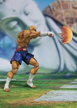 Detailed Street Fighter Sagat action figure by TAMASHII NATIONS.