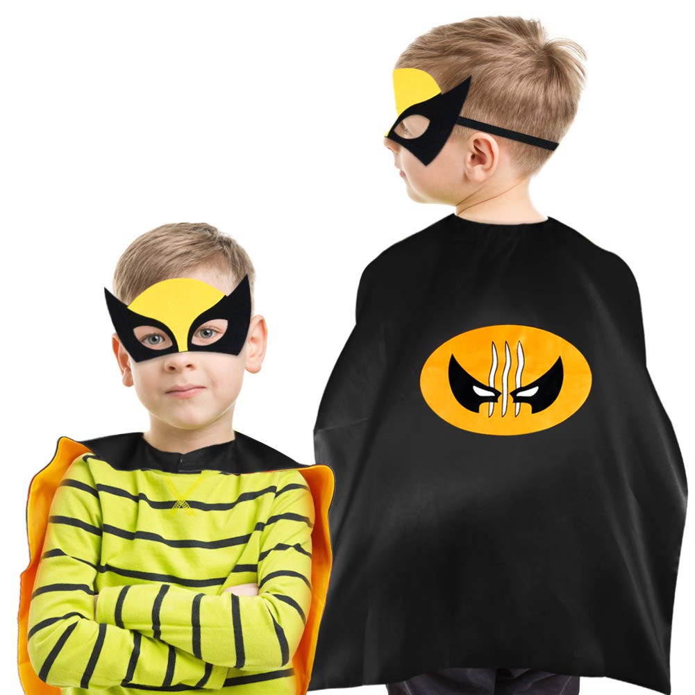 NFTX Superhero Capes For Kids - Double Sided Cape With Mask Costume Set For Boys Girls - View #14