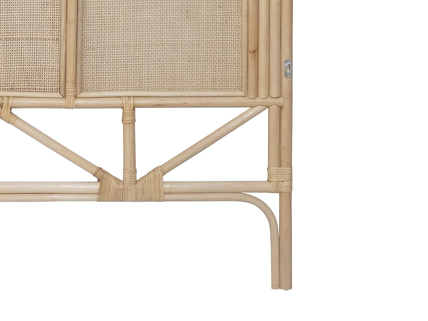 Vente-unique-Cabecero de Cama 140 cm - Ratán - Natural - JAKOBIA