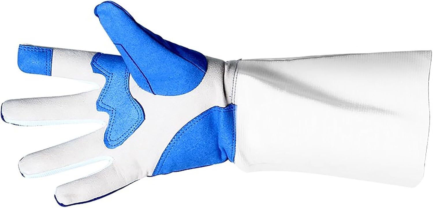 Fencing Gloves, Children's And Adult Fencing Gloves, Adjustable Design, Non-slip And Wear-resistant, Comfortable And Breathable, Suitable For Foil And Epee Training And Competitions(Left hand,Large)