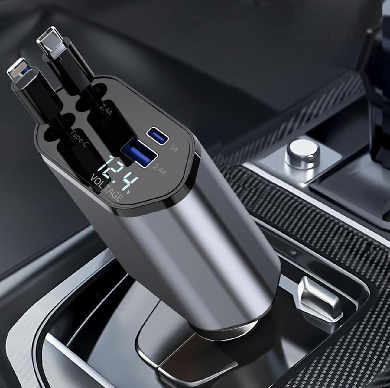 Chargeur type-c voiture USB à distance multi-port pour charger à l'arrière