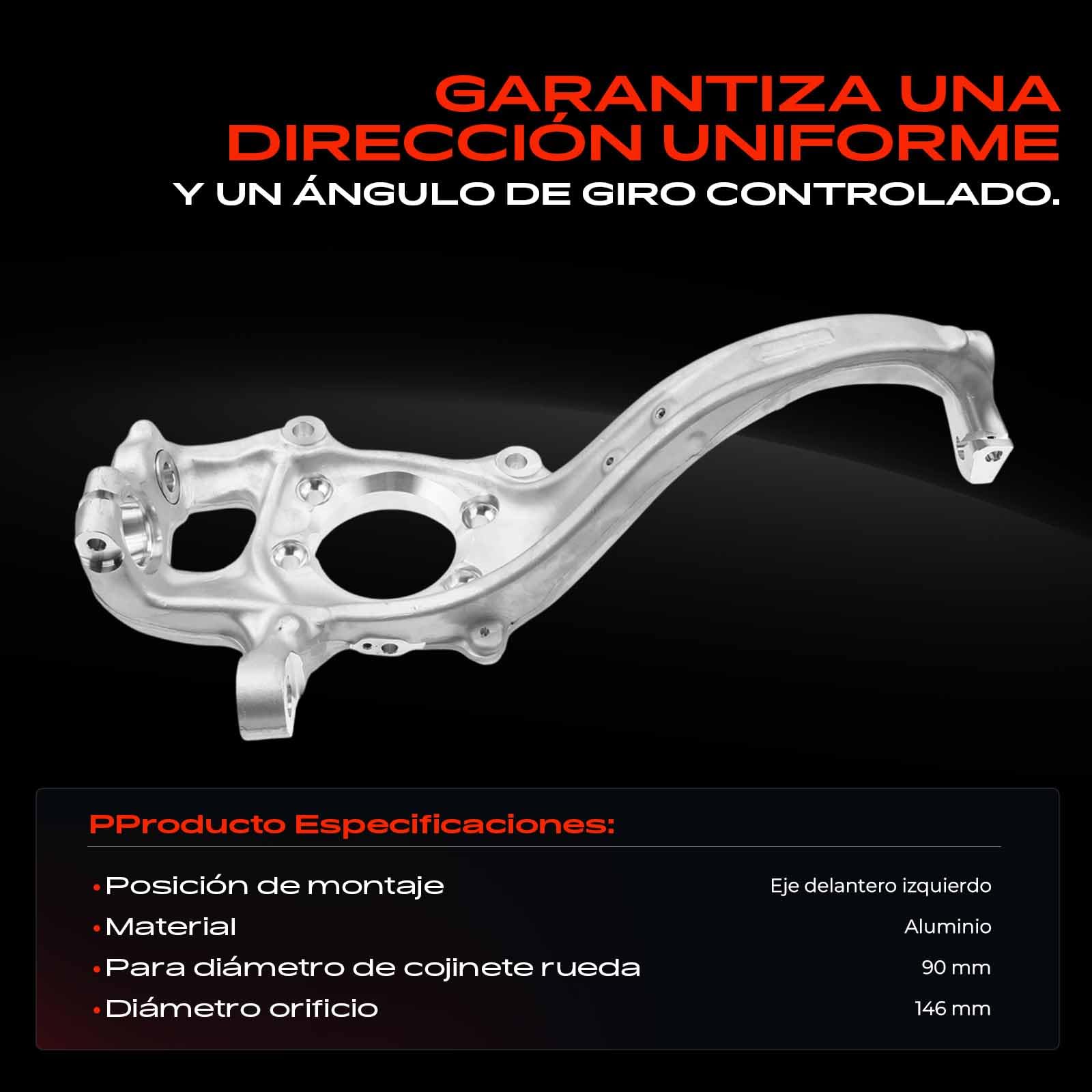 Frankberg Mangueta de dirección Delantero izquierdo Compatible con A4 Avant 8K5 A4 8K2 A4 Allroad 8KH A5 8T3 Q5 8RB Replace# 8K0407253B