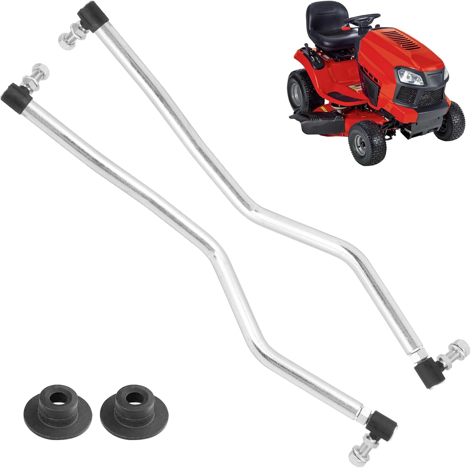 532194740 & 532194741 Adjustable Improved LH/RH Steering Drag Link Set Compatible with Craftsman, Husqvarna, Jonsered Lawn Tractors, 194740 Left, 194741 Right