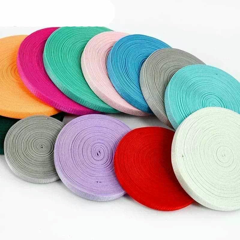 Elastyczna taśma nylonowa, Polyester Sewing Elastic Band Bra Straps Shoes Underwear DIY Multicolor 6-15mm 5-20M(EB217-White 15mm,20Meters)