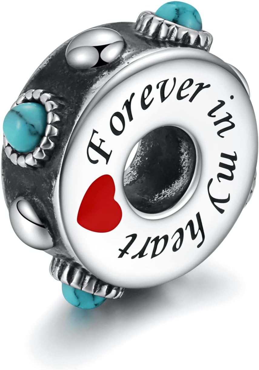 APOTIE Sterling Silver Cremation Urn Bead Charm for Bracelet Holds Ashes Keepsake Pendant Memorial Jewelry Gifts for Women Loss Loved One