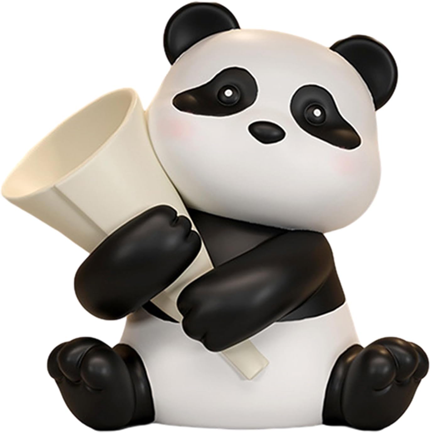 Erice Panda Gifts, Resin Panda Shape Tray Organizer, Panda Jewelry, Multifunctional Attractive Decorative Desktop Organizing Tray for Doorway, Living Room, Entrance (B)