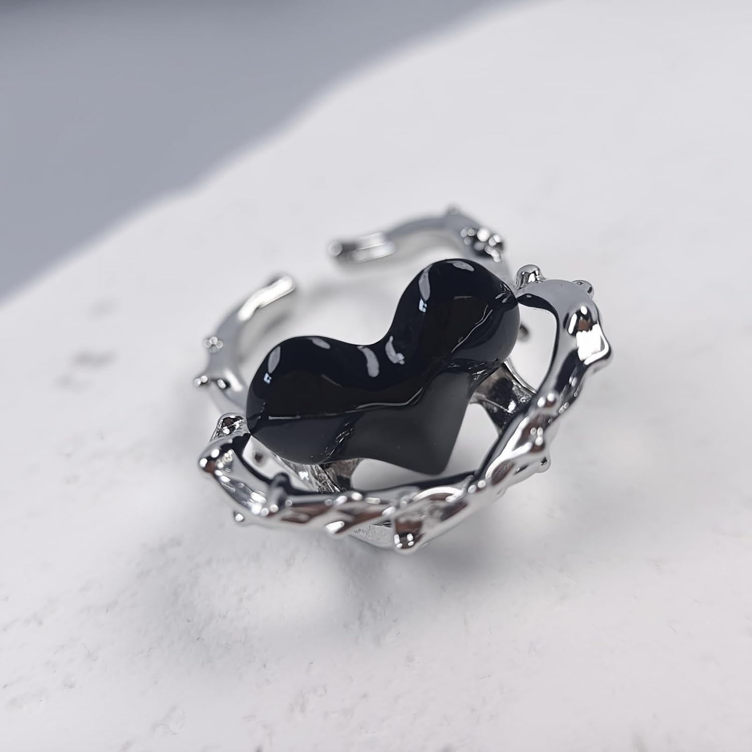 15 Pcs Y2k Rings Silver For Women Punk Grunge Goth Gothic Coquette Adjustable Vintage Irregular Rings Moonstone Butterfly Star Cool Statement Ring Y2k Aesthetic Accessories Jewlery Gift