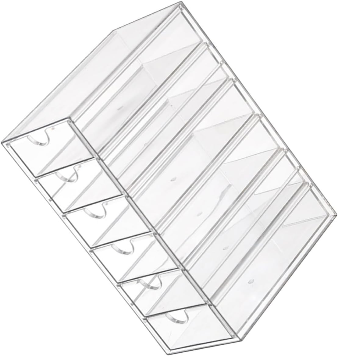 Multi-layer Transparent Desktop Drawer Organizer Box with Layers Capacity for Makeup Tools Cosmetics and Small Sundries Versatile Stackable Storage Container for Home Office Desk