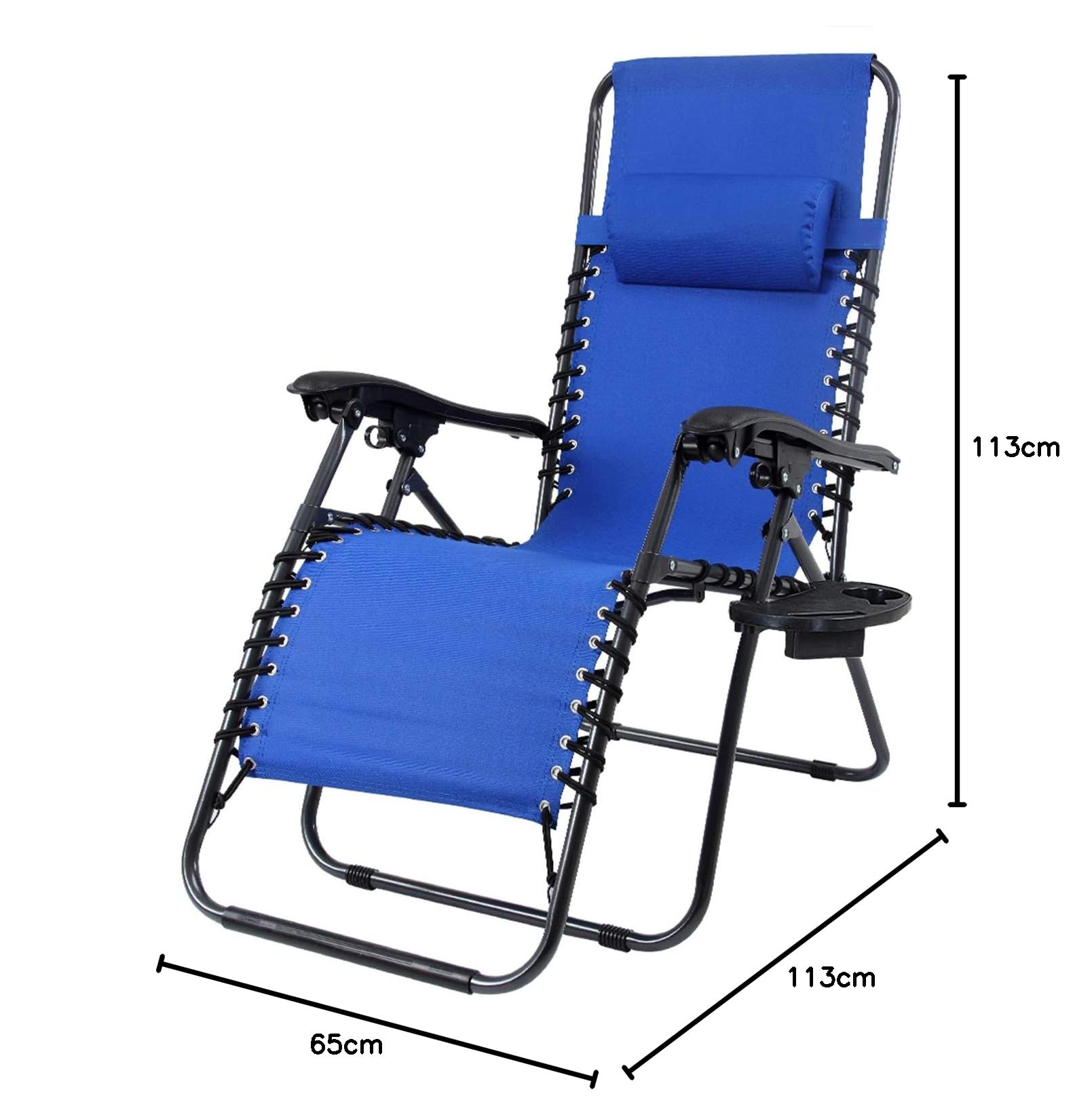 Sdraio Da Giardino Gravity Zero Pieghevole – Struttura Metallo, Seduta Textilene – Reclinabile, Per Spiaggia, Piscina – Colore Marrone