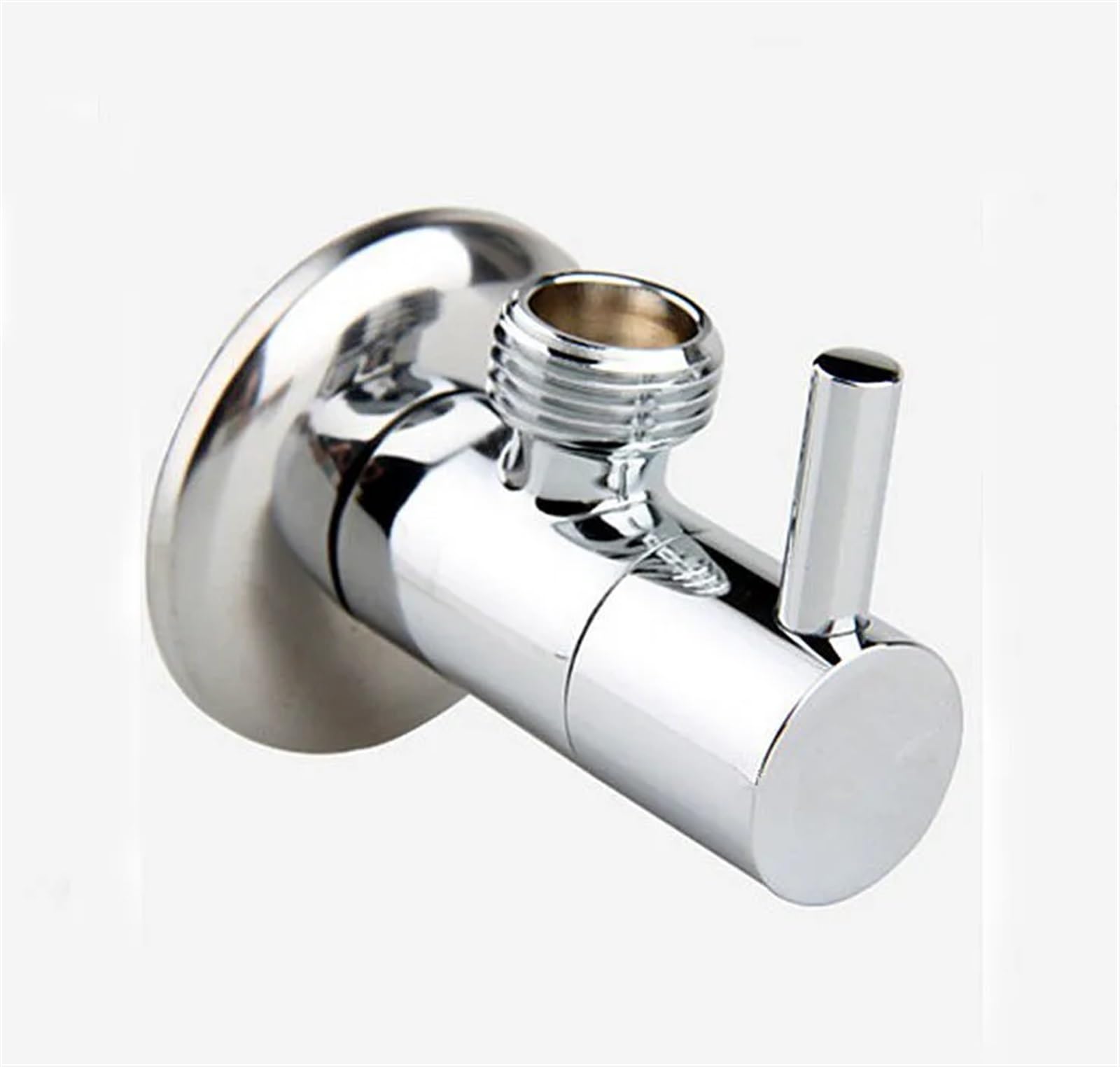 Válvula de ángulo de latón para baño con interfaz de 1/2 pulgada redonda AG809