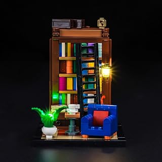 LocoLee Licht Set Kompatibel mit Lego 40698 Bücher sind Meine Leidenschaft, Nur Lichter Set - Kein Modell, Licht Beleuchtung Set Compatible with Lego Books Are My Passion