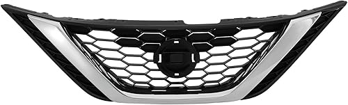 Miniatura 8 de KARPAL Parachoques superior parrilla montaje delantero compatible con Nissan Sentra 2016-2019 62310-3YU0A negro