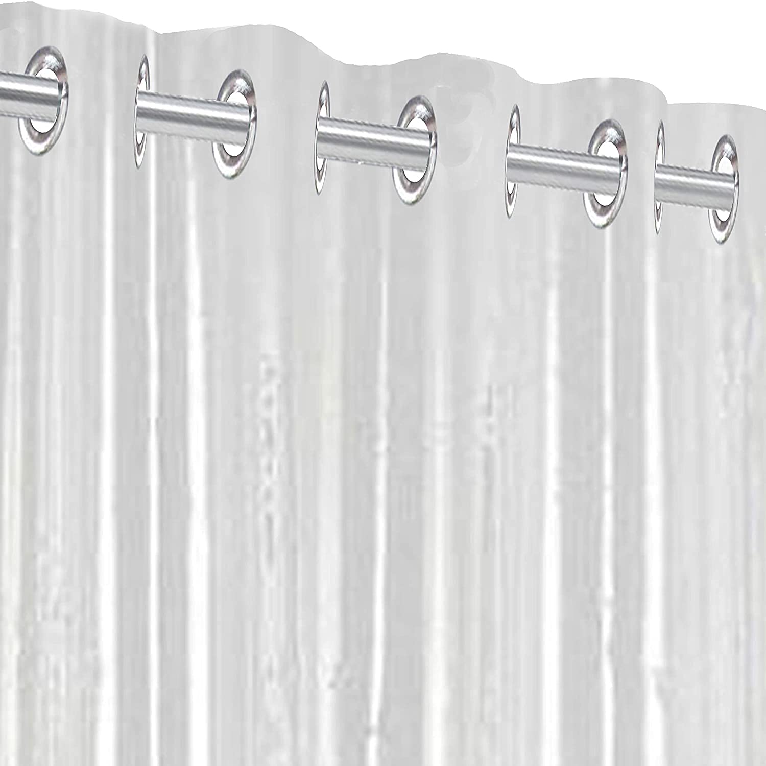 A CUBE LUXURY SOLUTIONS PVC AC Curtain Eyelet Rings & Waterproof Material 15 MM Thickness & Mold Mildew Free Transparent (10ft)
