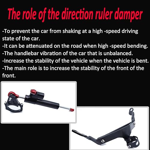 Miniatura 5 de Kit de montaje de soporte de amortiguador de estabilización de dirección de motocicleta ajustable para Z900RS Z 900RS z900RS 2018 2019 2020 2021