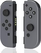 AUGEX Switch Controllers, Upgraded Switch Controller for Nintendo Switch Controller, L/R Wireless Joypads Controller Compatible with Switch, JoyPad with Wake-up/Screenshot -Grey（No NFC）