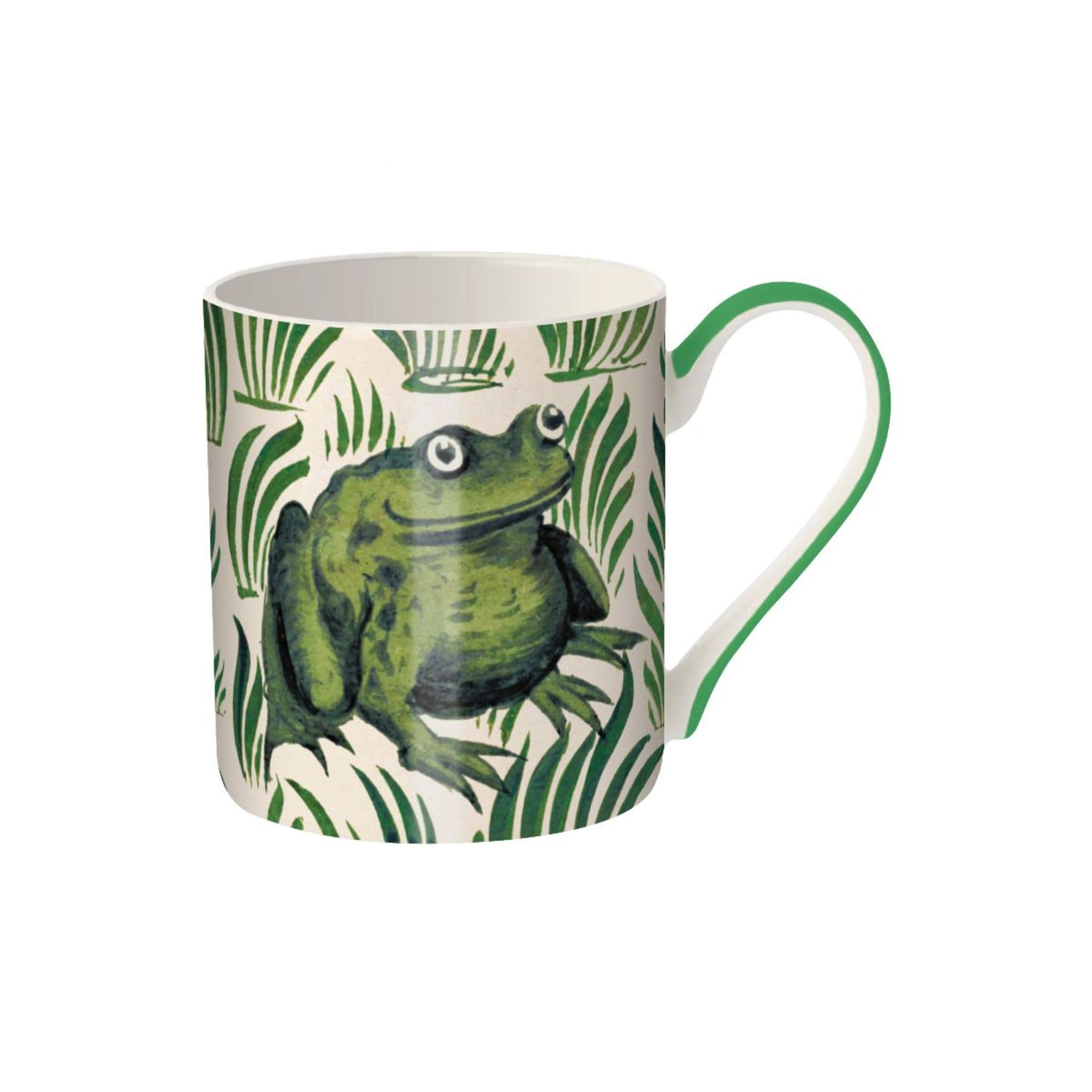 Museums & Galleries Fine Bone China Mug - Stylish 'Stork and Frog' Design by William De Morgan - V&A Collection Tea and Coffee Mug - Premium Quality Gift for The Home and Kitchen