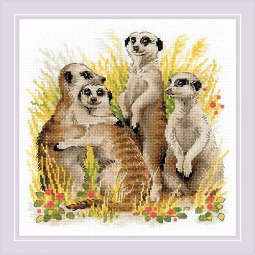 RIOLIS - Meerkats 1761, Cross Stitch Kits 9,84