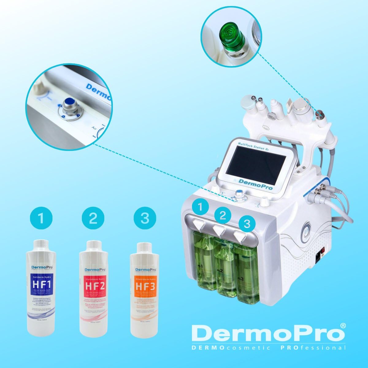 DermoPro Anti-âge Solution Hydro Aqua Peeling HF1+HF2+HF3
