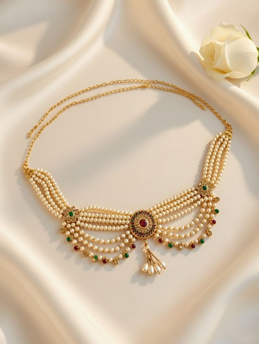 Efulgenz Kamarbandh Belly Chain Waist Belt Wedding Bridal Indian Jewelry for Women