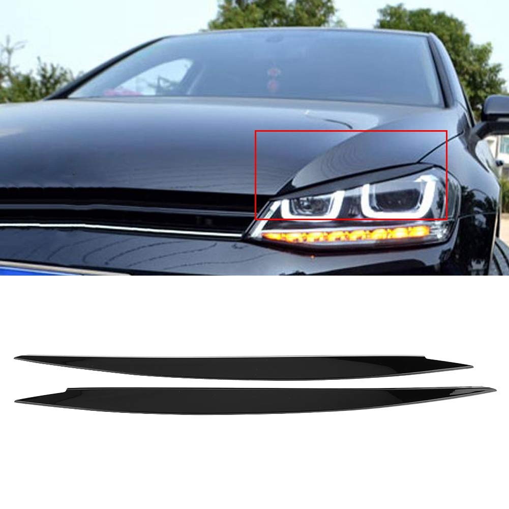 Un paio di coperture per fanali sopracciglia per 7 GTI 2013-2018 nero