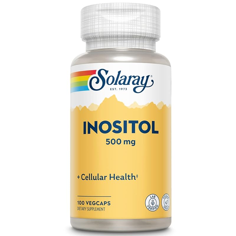 SOLARAY Suplemento de Inositol 500 mg 100 cápsulas veganas