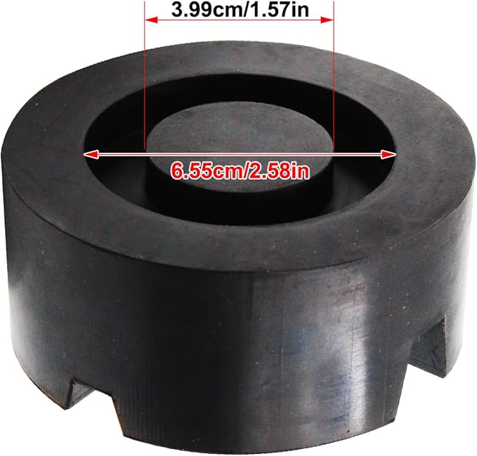 Adaptador de gato universal de caucho con ranura en X, protector antideslizante para rieles laterales de chasis de automóvil, soporte para carretilla, adaptador plano para caballete de gato, con organizador para 3 cables de extensión miniatura 3