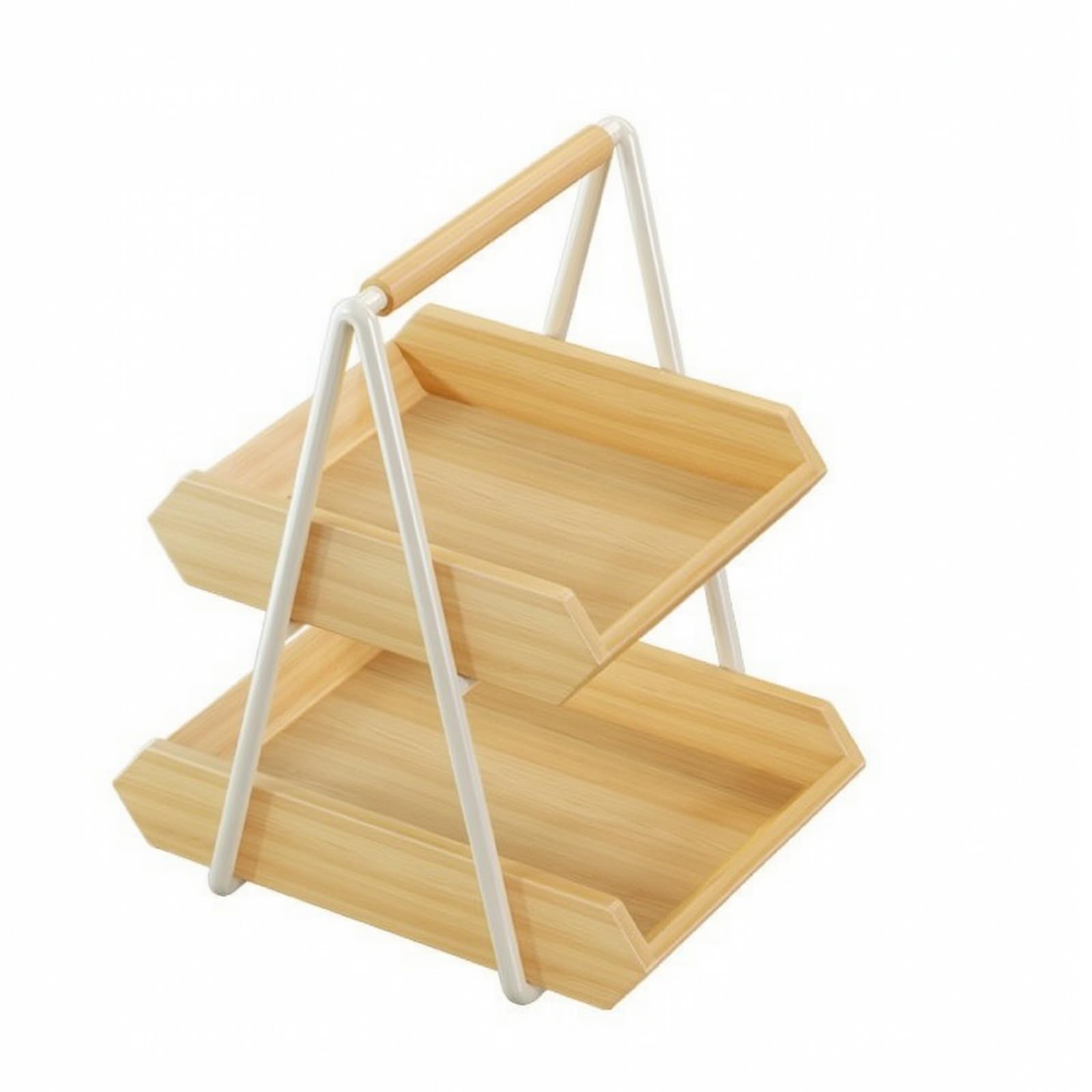 Étagère Table à Structure En A Plateaux Multifonctionnel Porte- à Plateaux En Bois Poignée peu Encombrant pr Cuisine, lon, L