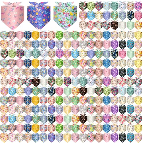 Geyoga 240 Pcs Spring Dog Bandanas Bulk St Patricks Pet