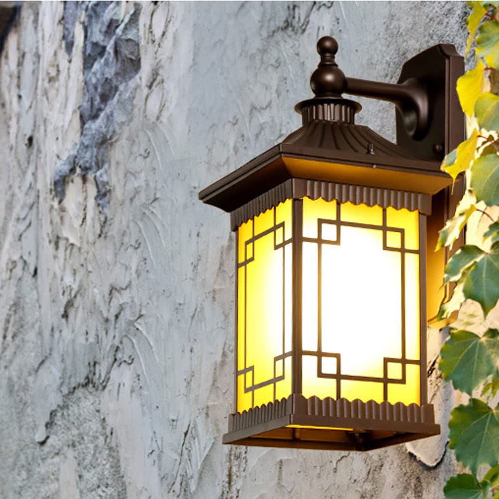 Lámpara de pared rústica para exteriores, aplique de pared impermeable, accesorios de iluminación para exteriores, montaje en pared, IP65, impermeable, porche exterior, iluminación de la