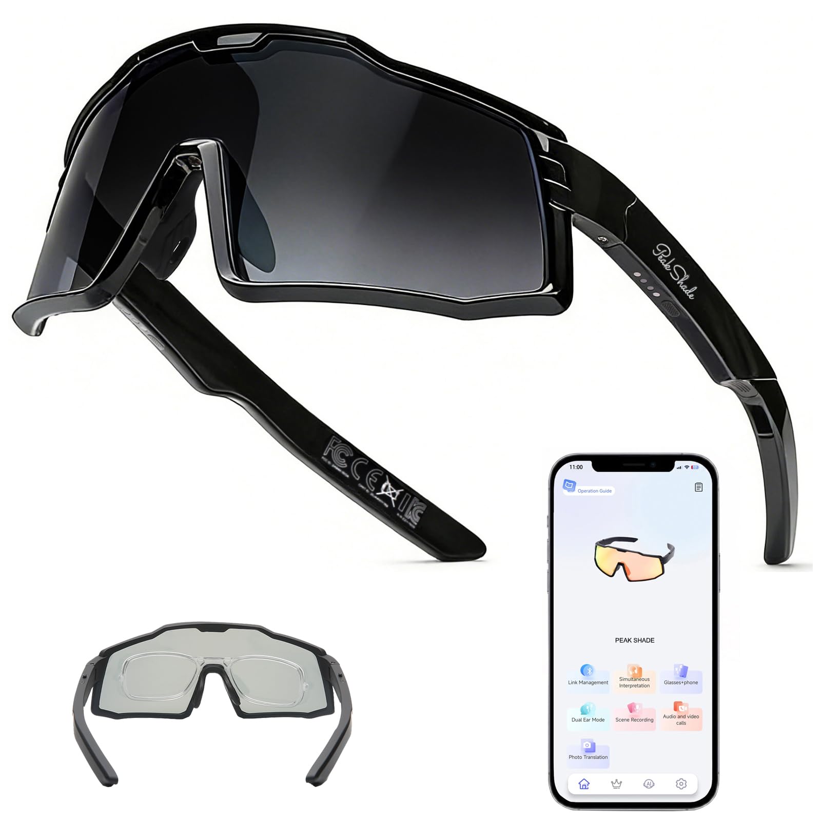 Peak Shade AI Smart Glasses