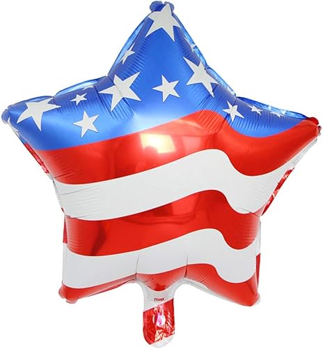 Miniatura 3 de Soochat Globos del 4 de julio, globo patriótico, globos de Mylar de bandera estadounidense para decoración de fiesta del día de la independencia, 10