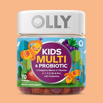 OLLY Kids Multivitamin & Probiotic Gummy, Digestive Support - 70 Count