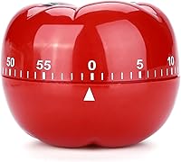 Vista 1 de Temporizador manual, temporizador de cuenta regresiva, no necesita baterías, temporizador de cocción pequeño y compacto con forma de tomate de 60