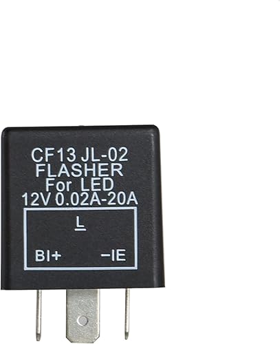 Vista 62 de (1) 3-Pin 12V CF14 EP35 Electrónico LED Flasher Relay Como LED Relacionado Bombillas de señal de giro Hyper Flash Fix para vehículo de coche